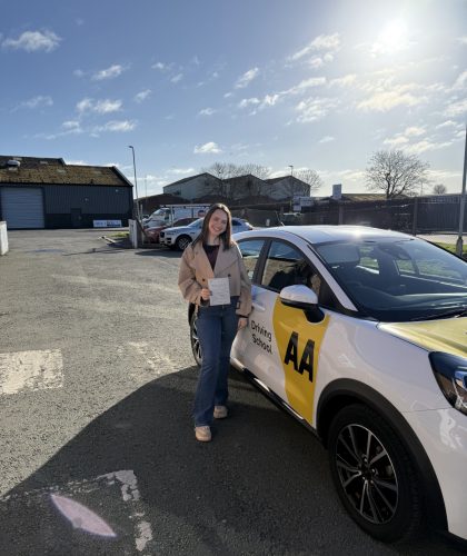 Alice-Driving-Test-Passed