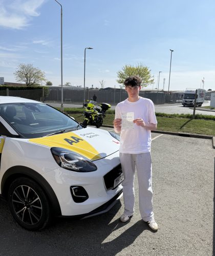 Mason-Drving-Test-Passed